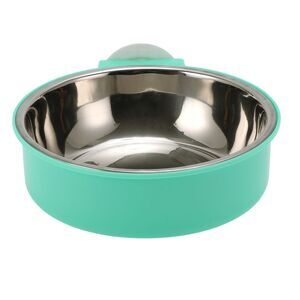 Thickening Hanging Dog Bowl for Indoor and Outdoor Large Green